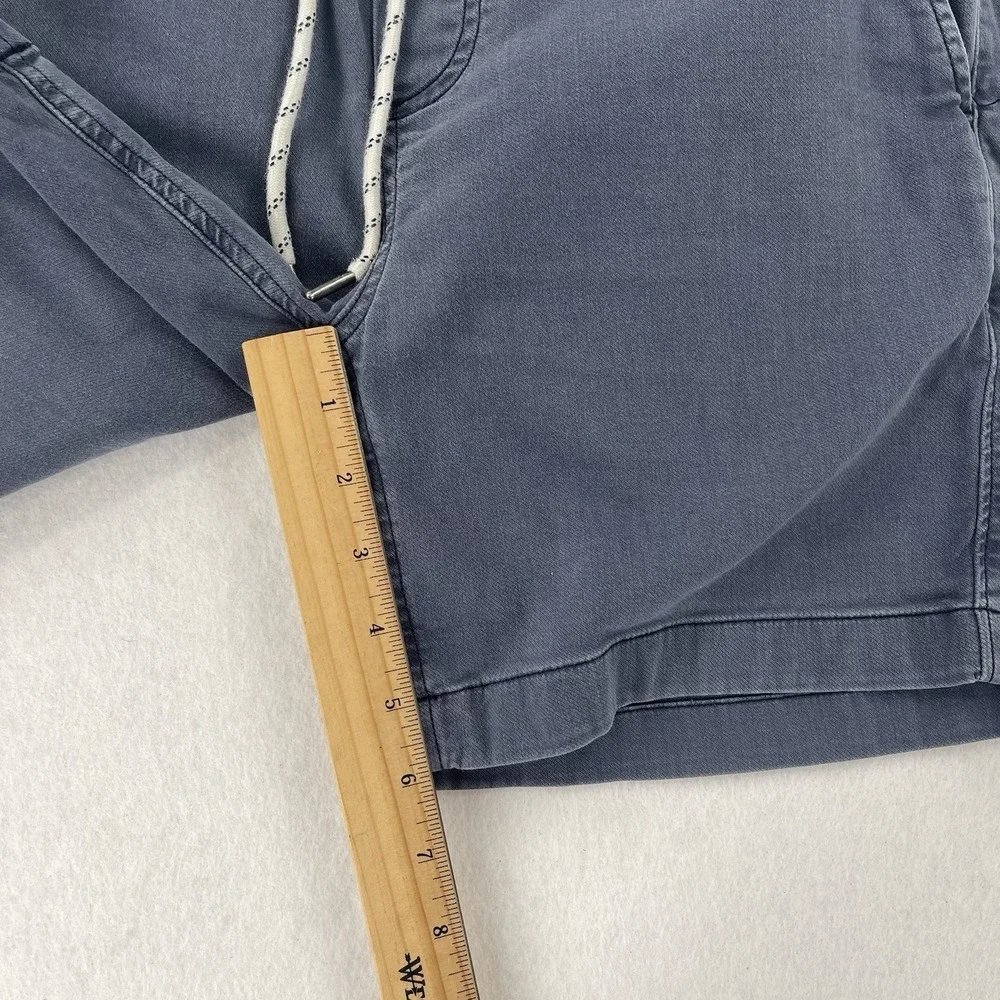 Faherty Essential Drawstring Shorts Mens S Navy Chino Preppy Linen Blend
